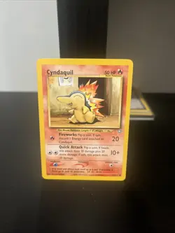 Pokemon TCG Cyndaquil Neo Genesis Card 57/111 Unlimited Common LP - Image 1