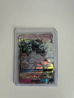 Alolan Ninetales GX - 132/214 - Pokemon Lost Thunder Sun & Moon Rare Card NM - Image 1