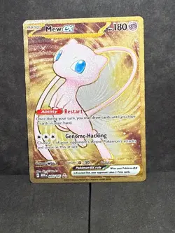 Pokemon TCG Mew EX Metal Gold NM 205/165 Scarlet & Violet 151 Promo Card - Image 1