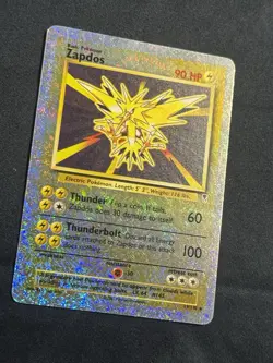 NM Zapdos Reverse Holo Rare 19/110 Legendary Collection Pokemon Card - Image 3