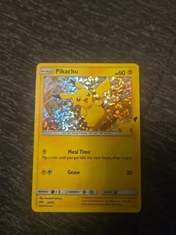 Pokemon Pikachu 25/25 HOLO 25th Anniversary McDonalds Promo 2021 Card - Image 1