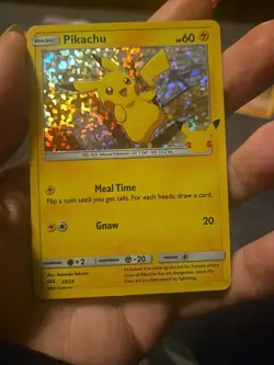 Pokemon Pikachu 25/25 HOLO 25th Anniversary McDonalds Promo 2021 Card - Image 3