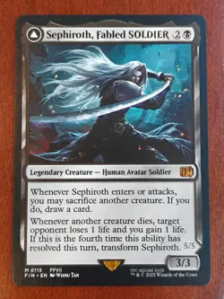 Sephiroth, Fabled SOLDIER - MTG FINAL FANTASY #115 - Magic the Gathering Regular - Image 1