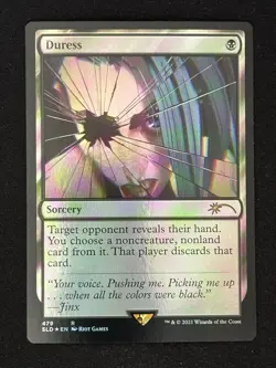 1x MTG Duress (Foil) - Secret Lair Drop Series (SLD) #479 - Magic the Gathering - Image 1