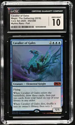 CAVALIER OF GALES 2020 Core Set Foil Mythic CGC 10 Gem Mint MTG [Nostalgium] - Image 1