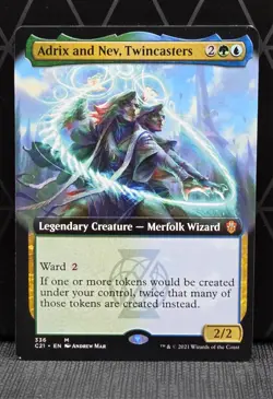 Adrix and Nev, Twincasters (Extended Art) - Commander 2021 (C21) MTG - 336 NM - Image 1