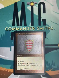 Talisman of Conviction ✨ Etched Retro FOIL ✨ Secret Lair MTG NM Mint DAN FRAZIER - Image 1