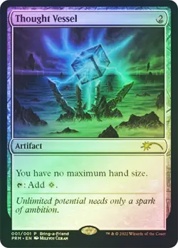 MTG Thought Vessel - Foil (Bring-a-Friend), Unique & Misc. Promos, Damaged, Engl - Image 1