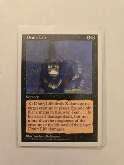 Drain Life - Fifth 5th Edition - LP - MTG Magic - Common - Sorcery - Image 1