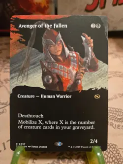 MTG Avenger of the Fallen Tarkir: Dragonstorm Regular Borderless Rare NM - Image 1