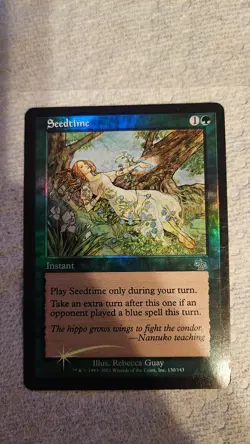 MTG Seedtime LP/MP Judgement Foil - Image 1