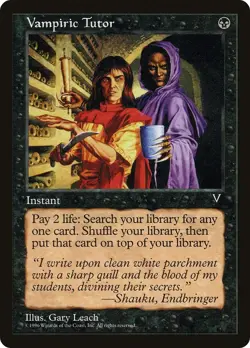 Vampiric Tutor Visions MTG - NM - Image 1