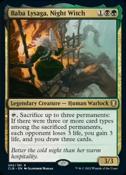 Baba Lysaga, Night Witch [Commander Legends: Battle for Baldur's Gate] Magic MTG - Image 1