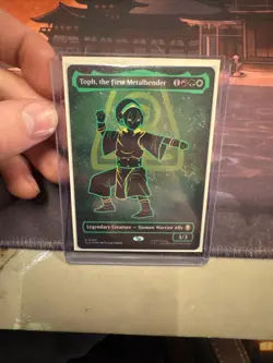 Toph, the First Metalbender (Borderless) (Neon Ink Foil) Avatar. NM - Image 1