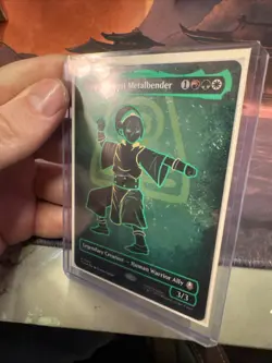 Toph, the First Metalbender (Borderless) (Neon Ink Foil) Avatar. NM - Image 3