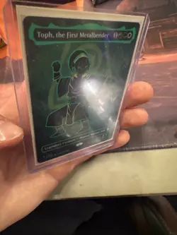 Toph, the First Metalbender (Borderless) (Neon Ink Foil) Avatar. NM - Image 4