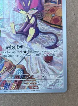 Purrloin - 136/086 - White Flare Holo Illustration Rare Pokemon - NM - English - Image 5