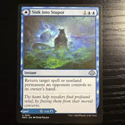 Sink Into Stupor Soporific Springs Uncommon Regular MTG Modern Horizons 3 241 NM - Image 1