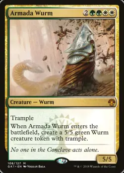 Armada Wurm [Guilds of Ravnica Guild Kit] Magic MTG - Image 1