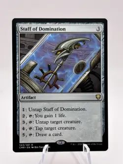 Staff of Domination 343/361 Commander Legends CMR MTG NM - Image 1