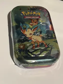 Pokemon Prismatic Evolutions Mini Tin - Leafeon/Flareon/Jolteon Factory Sealed - Image 3