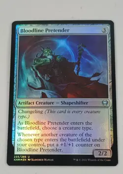 MTG Bloodline Pretender Kaldheim Foil Magic NM - Image 1