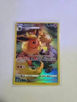 2022 Pokemon SWSH Brilliant Stars Flareon Trainer Gallery Holo #TG01/TG30 - Image 1