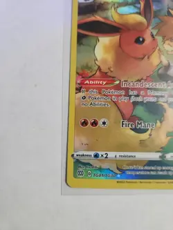 2022 Pokemon SWSH Brilliant Stars Flareon Trainer Gallery Holo #TG01/TG30 - Image 3