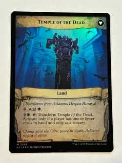 MTG Aclazotz, Deepest Betrayal / Temple of the Dead Foil NM - Image 2