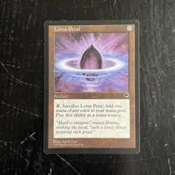 MTG Lotus Petal from Tempest (LP) - Image 1