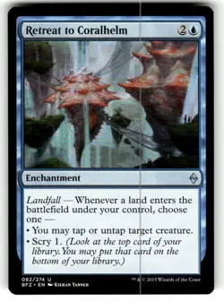 Retreat to Coralhelm Battle for Zendikar Regular MTG NM - Image 1