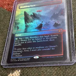 x1 Scalding Tarn SPG MTG 112 FOIL BORDERLESS MYTHIC M/NM 1x - Image 5