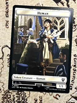 Human // Human Knight Token - The Lord of the Rings - 4 // 9 - Lightly Played - Image 1