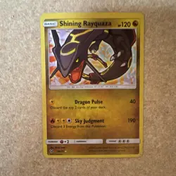 Pokemon Shining Rayquaza Shiny Holo Rare 56/73 Shining Legends 120 HP Basic Card - Image 1