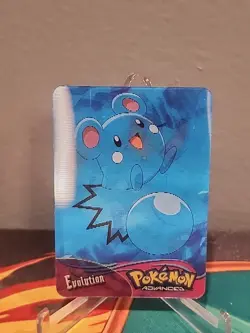 2004 Pokemon Advanced Action Card Azurill Azumarill Lenticular Panini Italian - Image 1