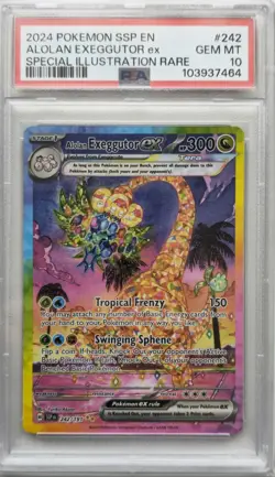 💥PSA 10 - Alolan Exeggutor ex 242/191 SV Surging Sparks Pokemon Card TCG - Image 1