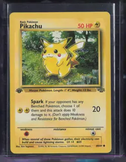 1999 Pokemon 1st Edition Red Cheeks #60 Pikachu - Image 1