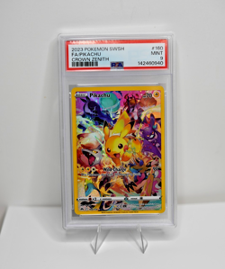 2023 POKEMON SWORD & SHIELD CROWN ZENITH #160 FULL ART/PIKACHU PSA 9 - Image 4