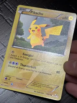 2011 Pokemon Black & White Secret Rare Pikachu Holo Bolt 115/114 -NM - Image 3