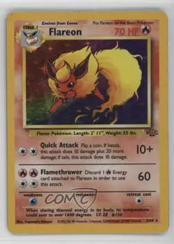 Flareon Holo Pokemon Jungle #3 1999 - Image 1