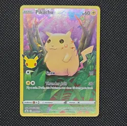 Pikachu 005/025 25th Celebrations Full Art Rare Holo Pokemon TCG 2021 NM ⚡ - Image 4
