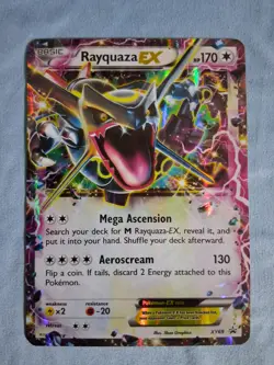 Shiny Rayquaza EX Pokemon card, XY Black Star Promo #XY69 - Image 1
