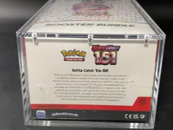 Pokemon 151 SV3.5 Booster Bundle Display Case Sealed W/Acrylic Case - Image 3