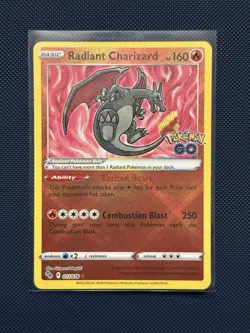 Radiant Charizard 011/078 Holofoil Pokemon GO Radiant Rare NM - Image 1