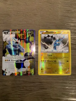 Pokemon TCG Thunderus Full Art Holo Rare 97/98 XY Ancient Origins + BW41 Promo - Image 2