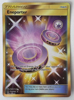 ENEPORTER 142/131 Pokemon TCG SM Forbidden Light * Gold Secret Rare - New - Image 1