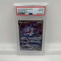 2023 Pokemon TCG SWSH Suicune V Full Art #GG38 Crown Zenith PSA 10 - Image 3