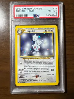 2000 POKEMON NEO GENESIS #16 TOGETIC-HOLO PSA 8 - Image 1