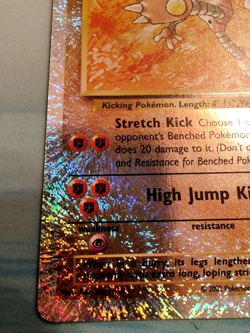 2002 Pokemon Hitmonlee 60HP Reverse Holo Rare Legendary Collection 13/110 - Image 4