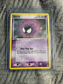 Gastly 63/112 Reverse Holo Pokemon EX FireRed & LeafGreen 2004 Vintage Swirl NM - Image 1